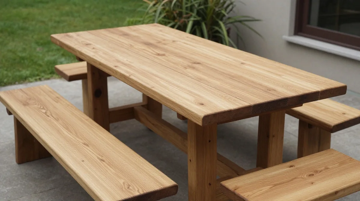 Mesa de comedor rústica