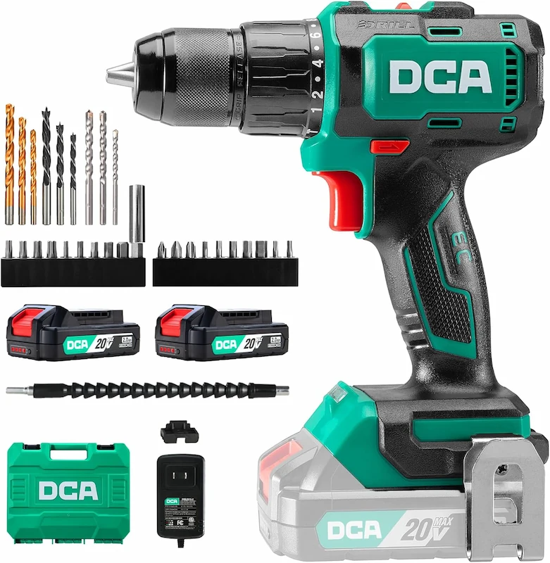 DCA ADJZ2055i Taladro Brushless 20V